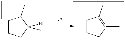 <strong>Predict the reagent(s)required to complete the following transformation: </strong> A)NaOtBu B)HBr C)H<sub>2</sub>SO<sub>4</sub> D)NaOH E)NaSH