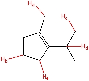 Which of the labeled C-H bonds is the weakest?  
