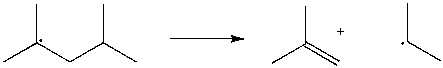 Use correct arrow formalism to show the following radical process:  