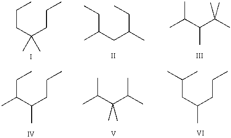 Compound A has molecular formula C<sub>9</sub>H<sub>20</sub>.Compound A produces three constitutional isomers upon chlorination,and one constitutional isomer upon bromination.Which of the following are possible structures of Compound A?