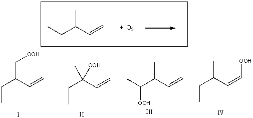 Which of the following is/are expected to be the major product(s)for the reaction shown below?
