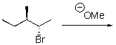 What is the product of the following elimination?