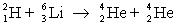 Which one of the following statements is true concerning the reaction where has a mass of 2.014 u; has a mass of 4.003 u; has a mass of 6.015 u; and 1 u = 931.5 MeV?