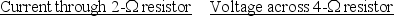 <strong>Two resistors are arranged in a circuit that carries a total current of 15 A as shown in the figure.Which one of the entries in the following table is correct?    </strong> A)   B)   C)   D)   E)   <div style=padding-top: 35px> 