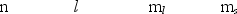 <strong>Which one of the following sets of quantum numbers is not possible?  </strong> A)   B)   C)   D)   E)   <div style=padding-top: 35px> 