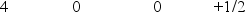 <strong>A possible set of quantum numbers for the last electron added to complete an atom of germanium (Ge)in its ground state is  </strong> A)   B)   C)   D)   E)   <div style=padding-top: 35px> 