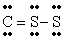 <strong>The Lewis structure for CS<sub>2</sub> is:</strong> A) B) C) D)