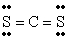 <strong>The Lewis structure for CS<sub>2</sub> is:</strong> A) B) C) D)