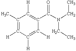 <strong>N,N-diethyl-m-tolumide (DEET)is the active ingredient in many mosquito repellents. What is the hybridization state of the nitrogen atom in the structure of DEET shown below? </strong> A)sp B)sp<sup>2</sup> C)sp<sup>3</sup> D)sp<sup>3</sup>d E)sp<sup>3</sup>d<sup>2</sup>