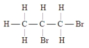 <strong>Which of these is the systematic name for the compound represented below?  </strong> A)2,3-dibromopentane B)1,2-dibromopentane C)2,3-dibromopropane D)1,2-propane dibromide E)1,2-dibromopropane <div style=padding-top: 35px> 