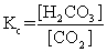 <strong>The equilibrium between carbon dioxide gas and carbonic acid is very important in biology and environmental science. CO<sub>2</sub>(aq)+ H<sub>2</sub>O(l) <sub> </sub>H<sub>2</sub>CO<sub>3</sub>(aq) Which one of the following is the correct equilibrium constant expression (K<sub>c</sub>)for this reaction?</strong> A) B) C) D) E)
