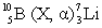 <strong>In the following reaction, identify X. </strong> A)( \alpha ) B)n C)p D) E)( \beta )