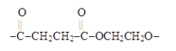 <strong>What type of polymer is represented by the following repeating segment? </strong> A)polyamide B)polyester C)polyether D)polyolefin E)polyethylene