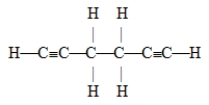 The number of pi bonds in the molecule below is  