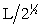 <strong>Silver metal crystallizes in a face-centered cubic lattice with L as the length of one edge of the unit cube. The center-to-center distance between nearest silver atoms is</strong> A)L/2 B) C)2L D) E)None of the above.