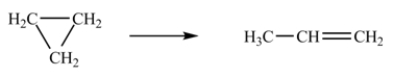 <strong>The isomerization of cyclopropane to form propene is a first-order reaction. At 760 K, 85% of a sample of cyclopropane changes to propene in 79.0 min. Determine the rate constant for this reaction at 760 K.</strong> A)3.66 <font face=symbol></font> 10<sup>-2</sup> min<sup>-1</sup> B)1.04 <font face=symbol></font> 10<sup>-2</sup> min<sup>-1</sup> C)2.42 min<sup>-1</sup> D)2.06 <font face=symbol></font> 10<sup>-3</sup> min<sup>-1</sup> E)2.40 <font face=symbol></font> 10<sup>-2</sup> min<sup>-1</sup>