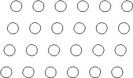Suppose the atoms in a two-dimensional crystal have the following arrangement: How many atoms are in one unit cell?