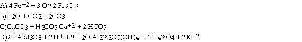 Which of the following formulas presents an example of oxidation?