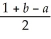 <strong>Assume that total demand in a market is 1 and that customers are uniformly spread across the line segment from 0 to 1.There are only two companies in the market and there is no cost or service advantage held be either Firm 1 or Firm 2.Firm 1 locates at point a,and Firm 2 locates at point 1-b as shown in the figure.A customer chooses one firm or the other solely on the basis of distance travelled. The demand at Firm 1 is given by</strong> A)a + B)a + C)a - D)a -
