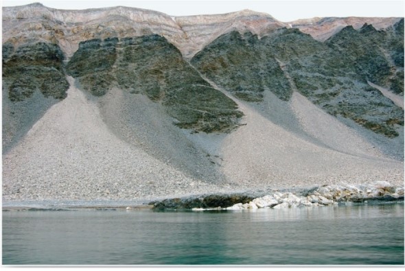<strong> Of which is this photograph an example?</strong> A)Talus slope. B)Debris avalanche. C)Mudflow. D)Landslide.