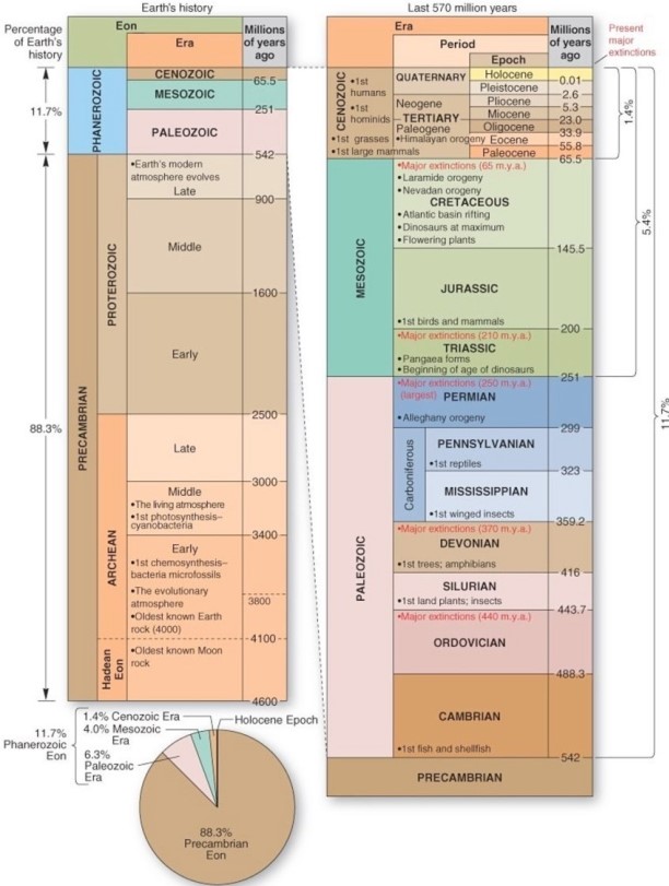 <strong> Which of the following is correct regarding the geologic time scale?</strong> A)The Jurassic period occurred during the Paleozoic era. B)Over 87 percent of Earth's history has elapsed during the more recent Cenozoic,Mesozoic,and Paleozoic eras. C)The bulk of Earth's history has occurred during the Precambrian eon. D)We live in the Tertiary period.