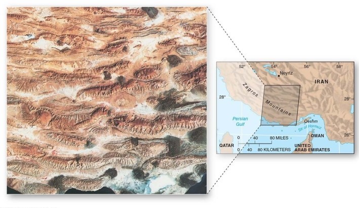 <strong>The horizontal line that defines the portion of the anticline or syncline with the maximum curvature is known as the</strong> A)trough. B)valley. C)basin. D)hinge.