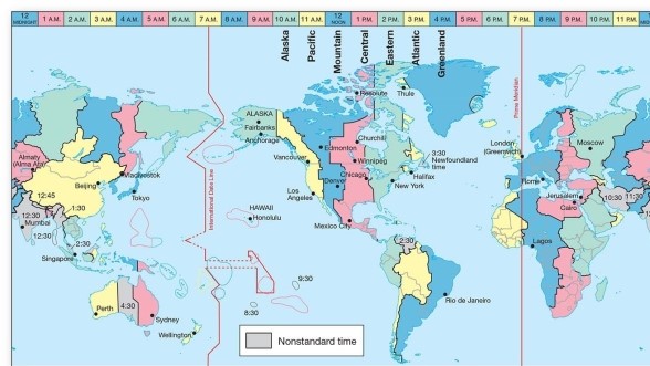 <strong>As Figure 1.15 shows,the International Dateline follows generally the  </strong> A)principal meridian. B)prime (0°)meridian. C)180° meridian. D)daylight savings line. <div style=padding-top: 35px> 