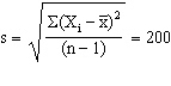 <strong>A researcher determines a sample of size (n)100 is necessary to estimate a population mean with 95% confidence (z = 2).The calculation of sample size required that he estimate the population standard deviation since it was unknown,and he estimated it as 150.The 100 observations produced a sample mean and a sample standard deviation The resulting confidence interval is</strong> A)970 < m < 1030. B)996 < m < 1004. C)997 < m < 1003. D)960 < m < 1040. E)There are two possible confidence intervals.