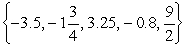 <strong>Use the following to answer questions : List all the numbers in the set that are elements of Q.</strong> A) B) C) D)