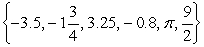 <strong>Use the following to answer questions : List all the numbers in the set that are elements of Q.</strong> A) B) C) D)