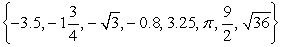 <strong>Use the following to answer questions : Rewrite the elements of the set in order from smallest to largest.</strong> A) B) C) D)