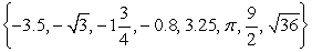 <strong>Use the following to answer questions : Rewrite the elements of the set in order from smallest to largest.</strong> A) B) C) D)