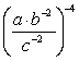 <strong>Use the properties of exponents to simplify the expression. Write the answer using positive exponents only.. </strong> A) B) C) D) ab<sup>8</sup>c<sup>2</sup>