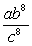 <strong>Use the properties of exponents to simplify the expression. Write the answer using positive exponents only.. </strong> A) B) C) D) ab<sup>8</sup>c<sup>2</sup>