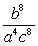 <strong>Use the properties of exponents to simplify the expression. Write the answer using positive exponents only.. </strong> A) B) C) D) ab<sup>8</sup>c<sup>2</sup>