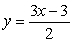 <strong>Solve for y. 3x - 2y = 6</strong> A) B) C) y = 3x - 3 D)