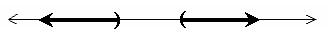<strong>Use the following to answer questions : Express the compound inequality graphically.</strong> A) 3 9 B) 3 9 C) 3 9 D) no solution