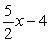 <strong>Find the equation of the line which is parallel to -5x + 2y = 12 and through the point (10, 21). Write answer in slope-intercept form.</strong> A) y = B) y = C) y = D) y =