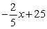 <strong>Find the equation of the line which is parallel to -5x + 2y = 12 and through the point (10, 21). Write answer in slope-intercept form.</strong> A) y = B) y = C) y = D) y =