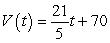 <strong>Use the following to answer questions : A driver going down a straight highway is traveling at 70 ft/sec on cruise control when he begins accelerating at a rate of 4.2 ft/sec<sup>2</sup>. The final velocity of the car is given by the function , where V(t) is the velocity at time t. If the car is traveling at 100 ft/sec, for how long did it accelerate? (Round to the nearest tenth of a second.)</strong> A) 6.9 seconds B) 7.1 seconds C) 7.3 seconds D) 7.5 seconds