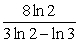 <strong>Solve using the method of your choice. Answer in exact form. 3<sup>x </sup>= 2<sup>3</sup><sup>x</sup><sup> - 8 </sup></strong> A) x = B) x = C) x = D) x =