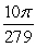 <strong>Use the formula for arc length to find the value of the unknown quantity: s = r \theta . \theta = ; r = 93 km</strong> A) s = 310 \pi km B) s = km C) s = 155 \pi km D) s = km
