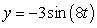 <strong>The graph below is of the form y = A sin(Bt). Use the characteristics illustrated to determine its equation. </strong> A) B) C) D)
