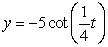 <strong>Find the equation of the graph, given it is of the form y = A tan(Bt). </strong> A) B) C) D)