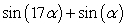 Rewrite the sum as a product using a sum-to-product identity.
