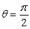 Use the following to answer questions : The volume of a cone is given by the formula where r is the radius, h is the height of the cone, and \theta is the indicated complement of the angle of deflection \alpha . Note that when , the formula becomes that of a right circular cone (if , then h is called the slant height or lateral height of the cone). -What angle \theta was used if the radius is 8 ft, the slant height is 2 ft, and the volume of the cone is 104 ft<sup>3</sup>?
