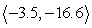 <strong>The magnitude of vector v is given, along with the quadrant of the terminal point and the angle it makes with the nearest x-axis. Find the horizontal and vertical components of v and write the results in component form. Round to one decimal place. |v| = 17; \theta = 78°; QIII</strong> A) v = B) v = C) v = D) v =
