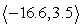 <strong>The magnitude of vector v is given, along with the quadrant of the terminal point and the angle it makes with the nearest x-axis. Find the horizontal and vertical components of v and write the results in component form. Round to one decimal place. |v| = 17; \theta = 78°; QIII</strong> A) v = B) v = C) v = D) v =