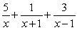<strong>Decompose the rational expression into partial fractions. </strong> A) B) C) D)