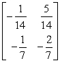 <strong>Find the inverse of the 2 * 2 matrix using matrix multiplication, equality of matrices, and a system of equations. </strong> A) B) C) D)